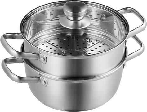 Amazon.com: Steamer Pot for Cooking 11 inch Steamer Pot, 2-tier ...