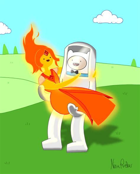 Adventure Time Finn And Flame Princess