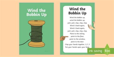 Wind the Bobbin Up Nursery Rhyme IKEA Tolsby Frame