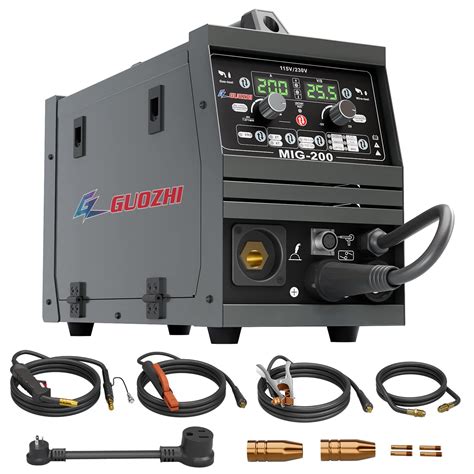 Buy GZ GUOZHI 200A MIG Welder, 110V/200V Dual Voltage 6 in 1 Stick ...