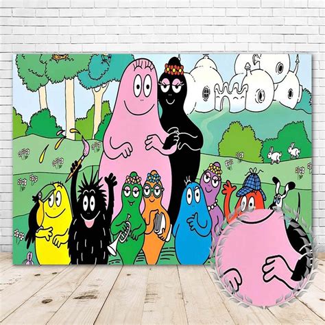Barbapapa Backdrop For Birthday Party Supplies 5x3ft Jungle Forest ...