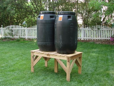 Diy rain barrel stand – Artofit