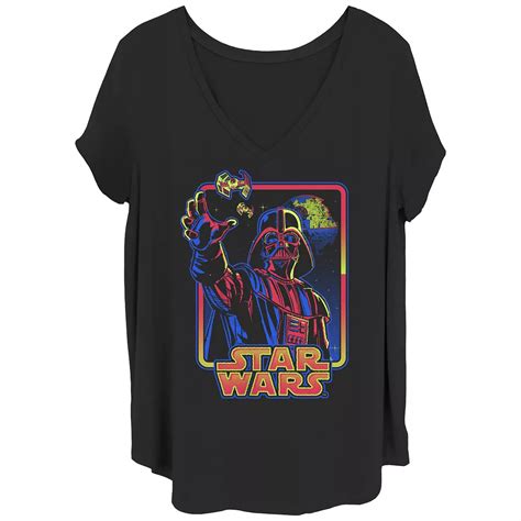 Disney's Star Wars Juniors' Plus Size Hypercolor Dark Side V-Neck ...