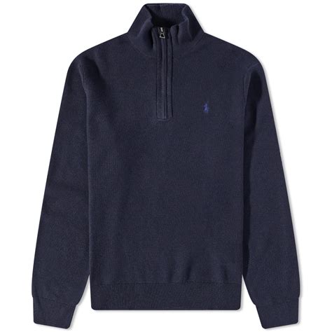 Polo Ralph Lauren Quarter-Zip Sweat Navy Heather | END. (KR)