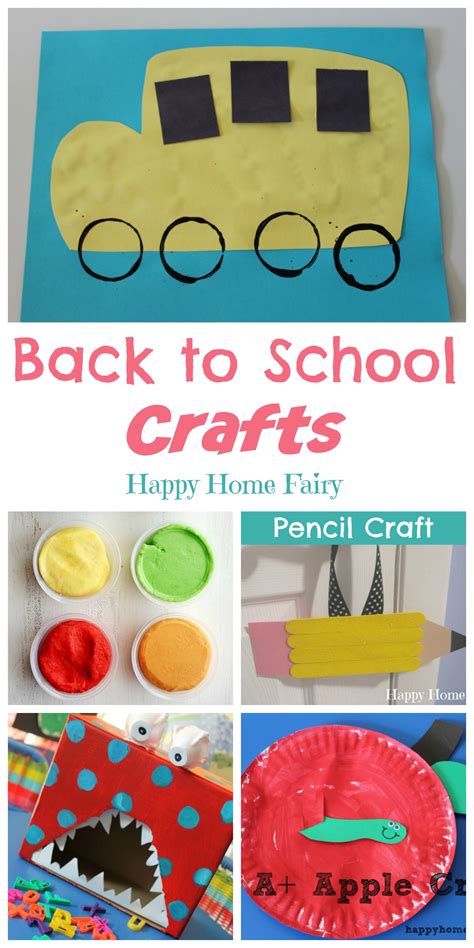 Back to School Crafts 的图像结果