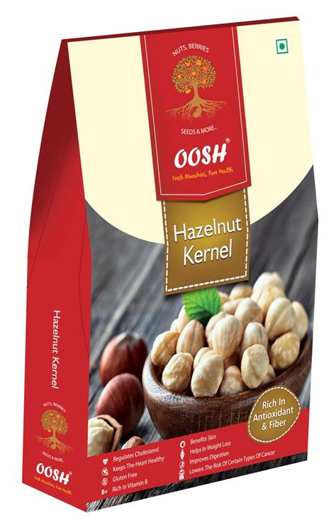 OOSH Turkish Hazelnut Kernel Plain 150 Gms. Rich in Anti-Oxidant ...