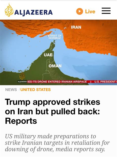 差一点中东战争又爆发了！美媒体称特朗普下令打伊朗，战机已升空|伊朗|中东战争|特朗普_新浪新闻