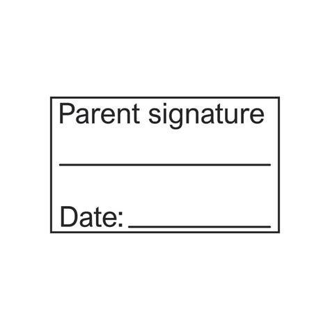 Parent Signature Stamp