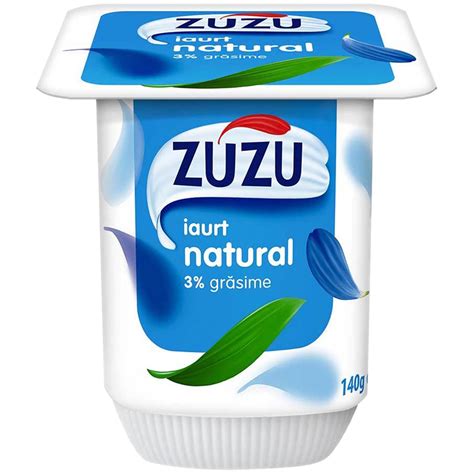 Zuzu | Iaurt natural 3% grasime 140g | Mega-image