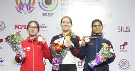 ISSF World Cup Bhopal: Manu Bhaker wins 25m pistol bronze; Aishwary ...