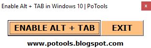 Alt + Tab Problem in Windows 8.1 and Above