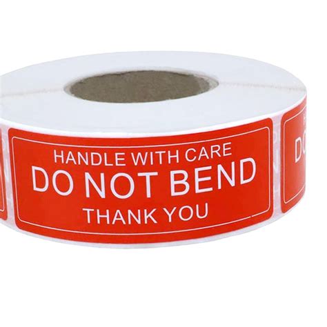 Buy WorldCare® DO NOT Bend Handle with Care Stickers Red Warning ...