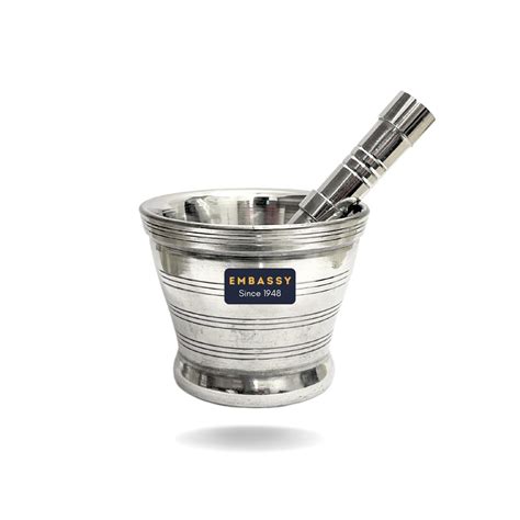 Buy EMBASSY Imam Dasta Stainless Steel Khalbatta Okhli Masher Musal ...