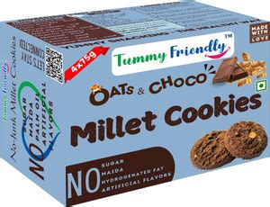 TummyFriendly Foods Oats Chocolate - Millet Cookies. Healthy Biscuits ...