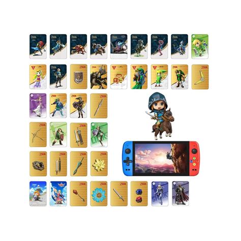 Buy Newest Version】 38pcs NFC Mini Amiibo Cards for The Legend of Zelda ...