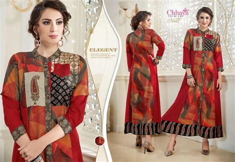 Naaz By Chaaya Anarkali Kurti Catalogue