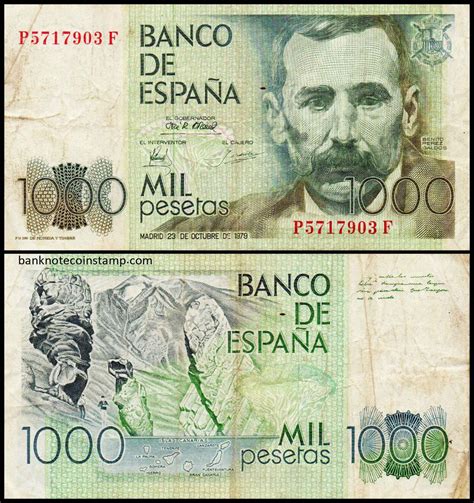 Spain 1000 Pesetas Used Banknote – Banknotecoinstamp
