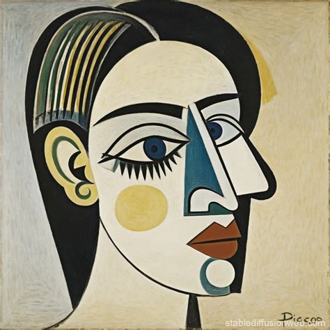 Pablo Picasso's Head of a Woman 1932 Artwork | Stable Diffusion Online