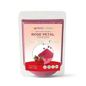 Herb-n-Care Natural Rose Petal Powder | 100% Pure, Chemical ...