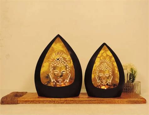 Buddha Tealight Holder for Zen-inspired Decor | Set of 2 – Dusaan