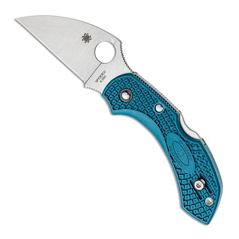 Spyderco Dragonfly 2 Lightweight Lock Back Blue FRN Handle Satin K390 Blade C28FP2WK390 ...