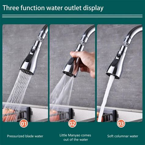PREMIUM 3 MODES KITCHEN SINK FAUCET WITH UPRIGHT HANDLE DESIGN – E ...
