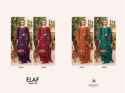 Elaf Superhit Design 1292 Deepsy Cotton Pakistani Salwar Suits Exporter ...