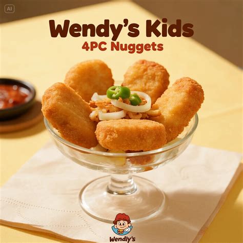 Wendy’s Kids' 4PC Nuggets, Nutrition Facts & Allergen Info Wendy’s Kids ...