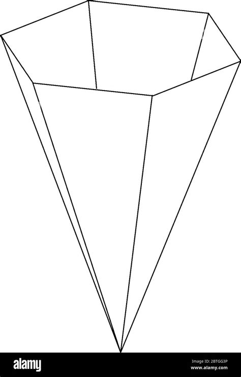 Image result for Development Drawing of a Hexagonal Pyramid