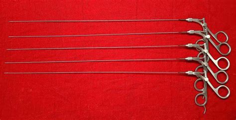 5pc Laparoscopic Hysteroscopy Semi Rigid Scissor 5FR 40cm Surgical ...