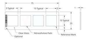 Grace Bio-Labs Oncyte NOVA nitrocellulose film slides 4- 15 mm x 15 mm ...