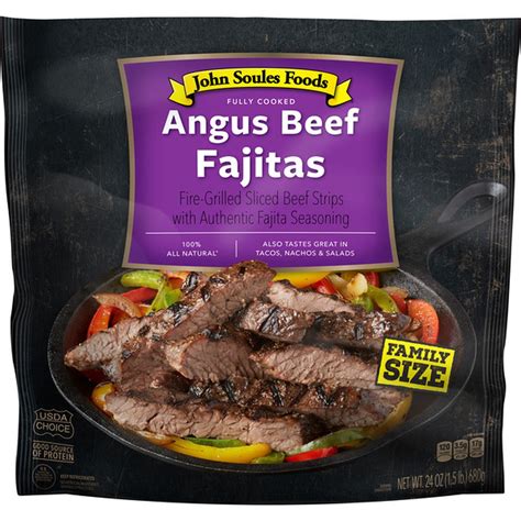 John Soules Foods Angus Beef Fajitas, Frozen (24 oz) Delivery or Pickup ...