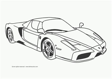 Download Sports Car Coloring Page
