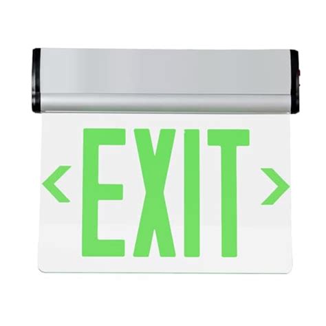 CM MZY Green Exit Signs for Business, LED Edge Lit Exit Sign, UL 924, Hardwired Emergency Exit ...