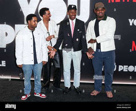 WESTWOOD, LOS ANGELES, CALIFORNIA, USA - JANUARY 17: Jasper Dolphin, Travis Bennett, Tyler, The ...