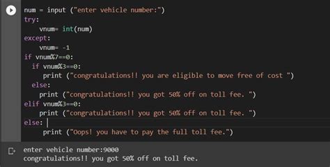 Generate the correct algorithm for the given scenario National Highways ...