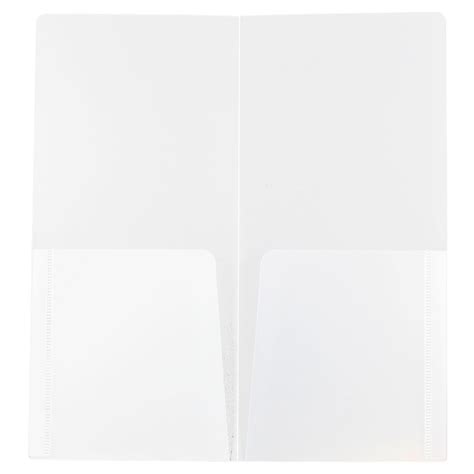 JAM Paper® Heavy Duty Plastic Two-Pocket Mini Folders, 4 1/4 x 9 1/8 ...