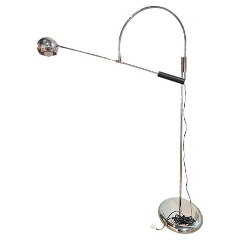 Vintage Kurt Versen Style Mid Century Flip Top Convertible Chrome Floor ...