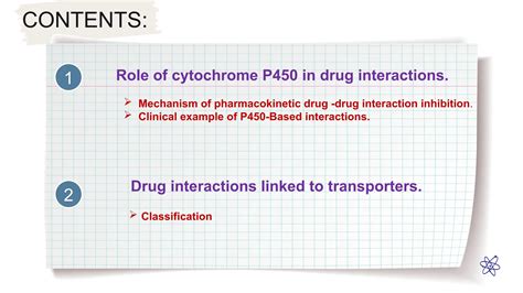 Role of cytochrome P450 in drug interactions,Drug interactions linked to transporters | PPTX