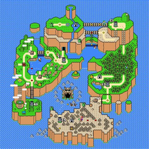 Super Mario World Map Poster