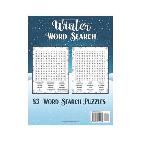 Buy Winter Word Search Large Print: Winter Activity Book For Adults ...