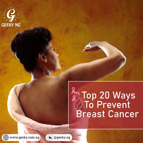 Top 20 Ways To Prevent Breast Cancer | Geeky Nigeria