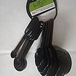 Buy Bulfyss Popular Combo - Food Grade 8Pcs Black Measuring Cups and ...