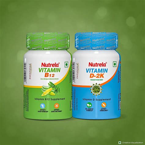 Patanjali Nutrela Vitamin D2K + B12 (Combo) – nutrelanutrition