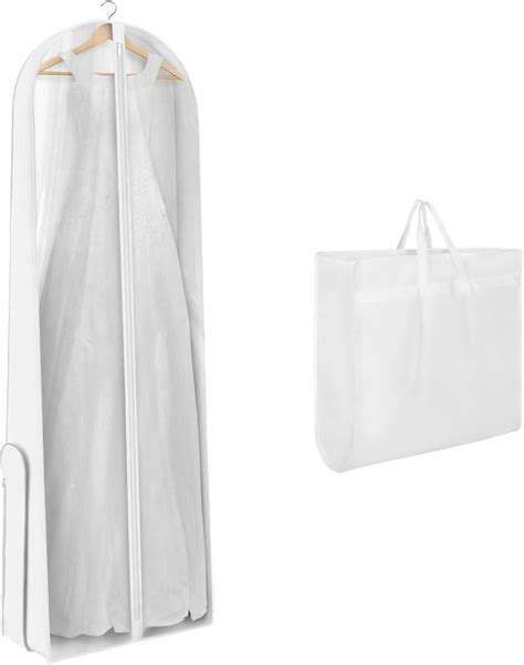 Amazon.com: Univivi Wedding Dress Garment Bag, 72" Portable Bridal Dress Bags for Gowns Long, 12 ...