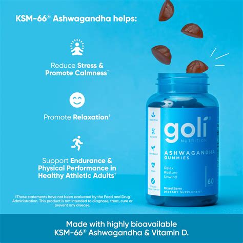 Snapklik.com : Goli Ashwagandha & Vitamin D Gummy 120 Count - Relax Restore Unwind