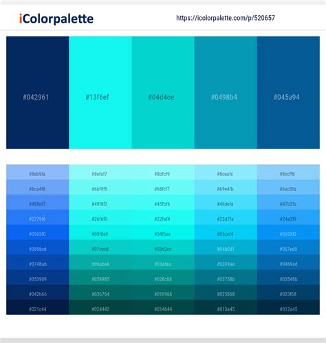 36+ Aqua And Teal Color Palettes & Gradient Ideas | iColorPalette
