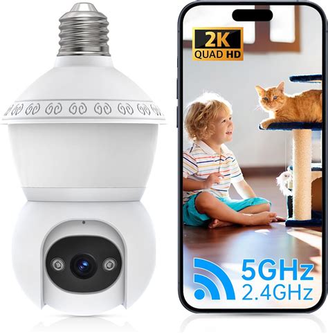 Amazon.com : NBKsmart Light Bulb Security Camera WiFi Indoor/Outdoor ...