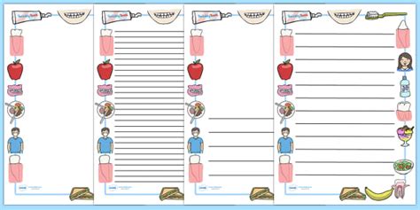 Teeth And Eating Page Borders