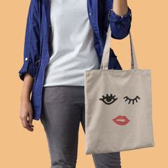 Smart printed tote bag